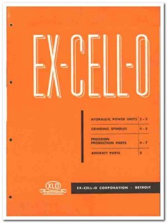 Ex-Cell-O Corp 1946 vintage industrial catalog hydraulic power units Ex-Cell-O Corp 1946 vintage industrial catalog hydraulic power units
