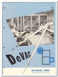 DeVac Inc 1958 vintage windows catalog glasswall ray-vent enclosure