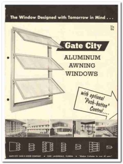 Gate City Sash Door Company 1958 vintage windows catalog aluminum