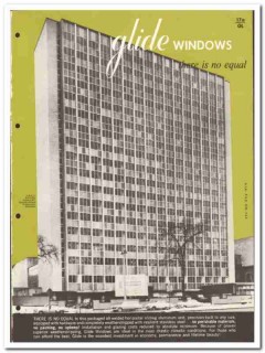 Glide Windows Inc 1958 vintage catalog aluminum horizontal sliding Glide Windows Inc 1958 vintage catalog aluminum horizontal sliding