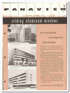 Glide Windows Inc 1958 vintage catalog aluminum sliding Panaview Glide Windows Inc 1958 vintage catalog aluminum sliding Panaview