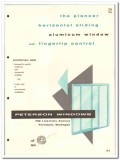 Peterson Window Corporation 1958 vintage catalog aluminum sliding Peterson Window Corporation 1958 vintage catalog aluminum sliding