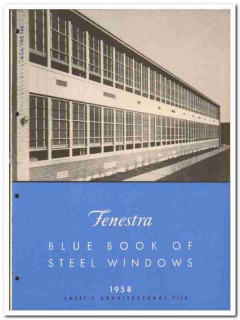 Fenestra Inc 1958 vintage windows catalog steel awning projected
