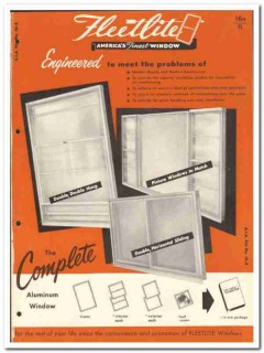 Fleet America Inc 1955 vintage window catalog aluminum Fleetite