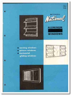National Window Corp 1955 vintage catalog aluminum awning picture National Window Corp 1955 vintage catalog aluminum awning picture