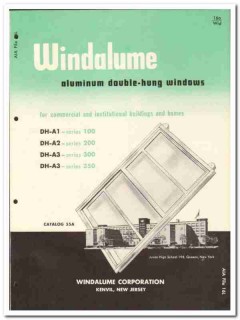 Windalume Corp 1955 vintage window catalog aluminum double-hung