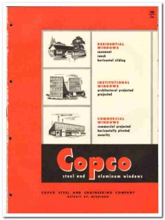 Copco Steel Engineering Company 1955 vintage window catalog casement Copco Steel Engineering Company 1955 vintage window catalog casement
