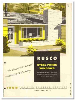F C Russell Company 1955 vintage window catalog steel prime slide