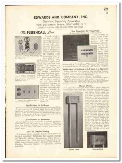 Edwards Company 1935 vintage electrical catalog signaling apparatus
