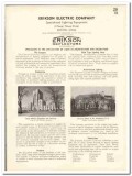 Erikson Electric Company 1935 vintage catalog lighting equipment flush