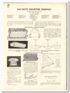Day-Brite Reflector Company 1935 vintage electrical catalog lighting
