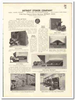 Detroit Stoker Company 1935 vintage heating catalog IniStoker LoStoker Detroit Stoker Company 1935 vintage heating catalog IniStoker LoStoker