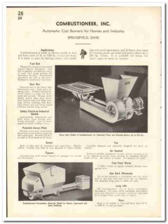 Combustioneer Inc 1935 vintage heating catalog coal burners automatic Combustioneer Inc 1935 vintage heating catalog coal burners automatic