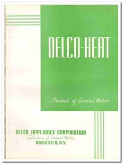 Delco Appliance Corp 1935 vintage heating catalog Delco-Heat asbestos Delco Appliance Corp 1935 vintage heating catalog Delco-Heat asbestos