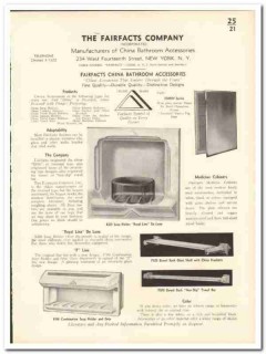 Fairfacts Company 1935 vintage bathroom catalog soap holder Biltin