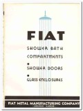 Fiat Metal Mfg Company 1935 vintage bathroom catalog bath shower doors