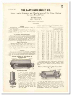 Patterson-Kelley Company 1935 vintage heating catalog hot water Patterson-Kelley Company 1935 vintage heating catalog hot water
