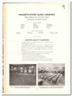 Macbeth-Evans Glass Company 1935 vintage catalog glassware lighting Macbeth-Evans Glass Company 1935 vintage catalog glassware lighting