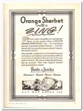 Foote Jenks Inc 1943 vintage ad ice cream Orange Sherbet zing