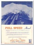 General Drug Company 1943 vintage ad ice cream aromatics full speed