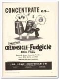 Joe Lowe Corp 1943 vintage ad ice cream Creamsicle concentrate