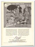 Liquid Carbonic Corp 1943 vintage ad ice cream quick draw gun