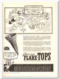 Flare-Top Cone Company 1943 vintage ad ice cream hurry running low Flare-Top Cone Company 1943 vintage ad ice cream hurry running low