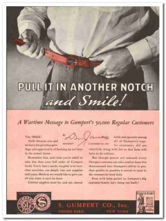 S Gumpert Company 1943 vintage ad ice cream another notch wartime S Gumpert Company 1943 vintage ad ice cream another notch wartime