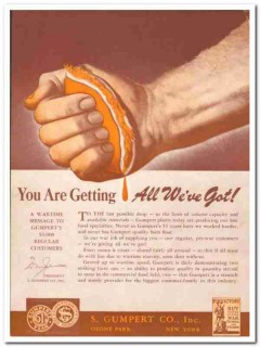 S Gumpert Company 1943 vintage ad ice cream wartime getting all S Gumpert Company 1943 vintage ad ice cream wartime getting all