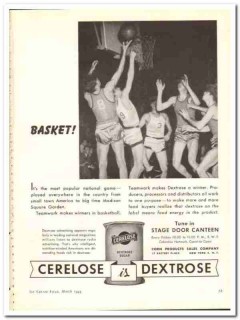 Corn Products Sales Company 1944 vintage ad ice cream Dextrose basket Corn Products Sales Company 1944 vintage ad ice cream Dextrose basket