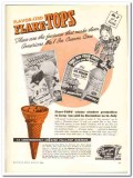 Flare-Top Cone Company 1944 vintage ad ice cream winter window Flare-Top Cone Company 1944 vintage ad ice cream winter window
