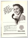 Foote Jenks Inc 1944 vintage ad ice cream vanilla flavor business