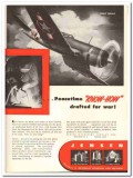 Jensen Machinery Company 1944 vintage ad ice cream peacetime war