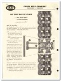 Chain Belt Company 1959 vintage oil gas catalog oilfield roller Rex