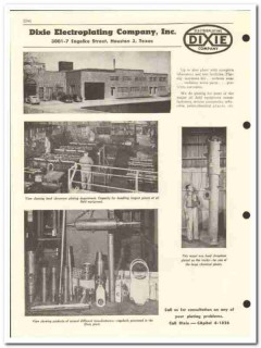 Dixie Electroplating Company 1959 vintage oil gas catalog plating
