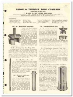 Eason Therolf Tool Company 1959 vintage oil gas catalog oilfield well