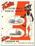 Foster Cathead Company 1959 vintage oil gas catalog oilfield tongs