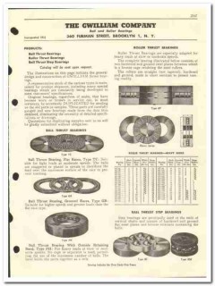 Gwilliam Company 1959 vintage oil gas catalog bearings ball roller Gwilliam Company 1959 vintage oil gas catalog bearings ball roller