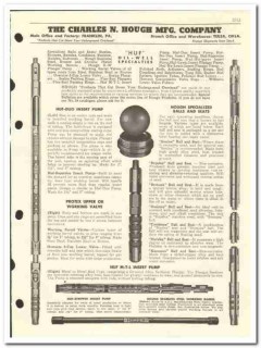 Charles N Hough Mfg Company 1959 vintage oil gas catalog oilfield HUF