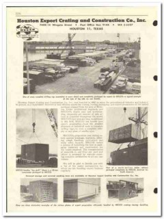 Houston Export Crating Construction Company 1959 vintage oil catalog Houston Export Crating Construction Company 1959 vintage oil catalog