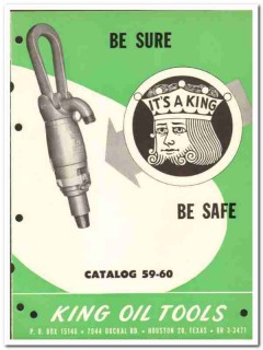 King Oil Tools Inc 1959 vintage catalog oilfield swivel drilling wells King Oil Tools Inc 1959 vintage catalog oilfield swivel drilling wells