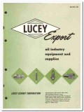 Lucey Export Corp 1959 vintage oil catalog oilfield equipment asbestos