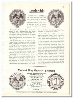 National Ring Traveler Company 1938 vintage textile ad Wentworth National Ring Traveler Company 1938 vintage textile ad Wentworth