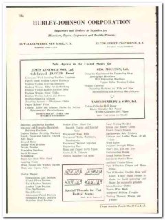 Hurley-Johnson Corp 1938 vintage textile ad Kenyon Moulton Duxbury Hurley-Johnson Corp 1938 vintage textile ad Kenyon Moulton Duxbury