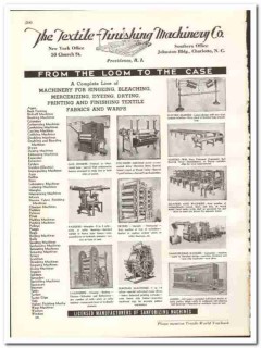 Textile-Finishing Machinery Company 1938 vintage textile ad bleaching