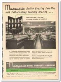Marquette Metal Products Company 1954 vintage textile ad spindles wool