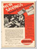 Package Machinery Company 1954 vintage textile ad flexibility savings