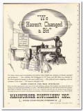 Hamburger Distillery Inc 1935 vintage whiskey ad Bridgeport Moss bit