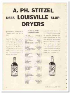 Louisville Drying Machinery Company 1935 vintage whiskey ad slop-dryer