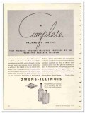 Owens-Illinois Glass Company 1935 vintage ad closure packaging service